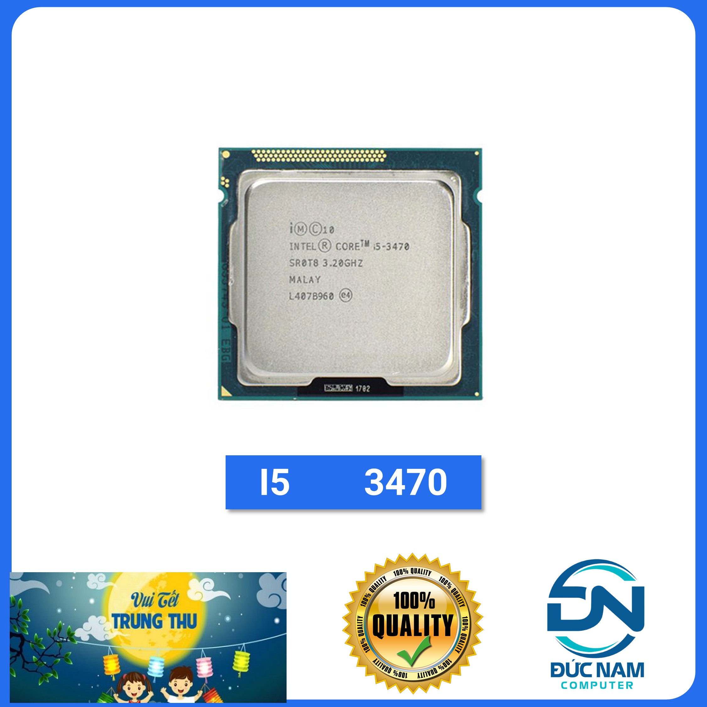 Bộ vi xử lý intel cpu intel core i5 3470 socket: lga 1155 - hàng nhập khẩu.