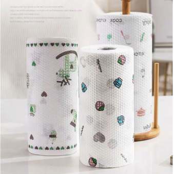 Giấy Lau Đa Năng Cuộn Siêu Dai Có Thể Giặt Tái Sử Dụng , Khăn giấy lau đa năng lau bếp
