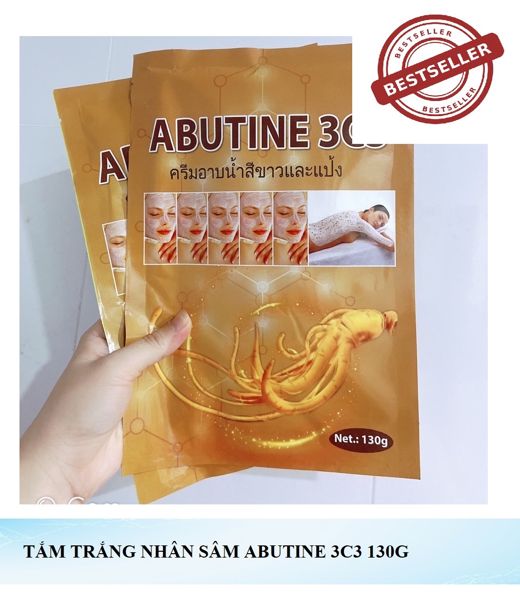 Tắm trắng 3c3 nhân sâm dưỡng da trắng hồng cao cấp - mẫu mới