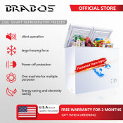 BRABOS 7.4 Cubic Foot Dual Temperature Commercial Freezer