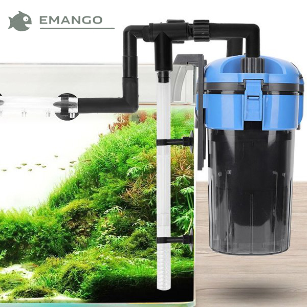 Máy bơm nước tuần hoàn gắn tường hồ cá emango Bộ lọc nước bể cá Thùng bộ lọc bên ngoài cực kỳ yên tĩnh