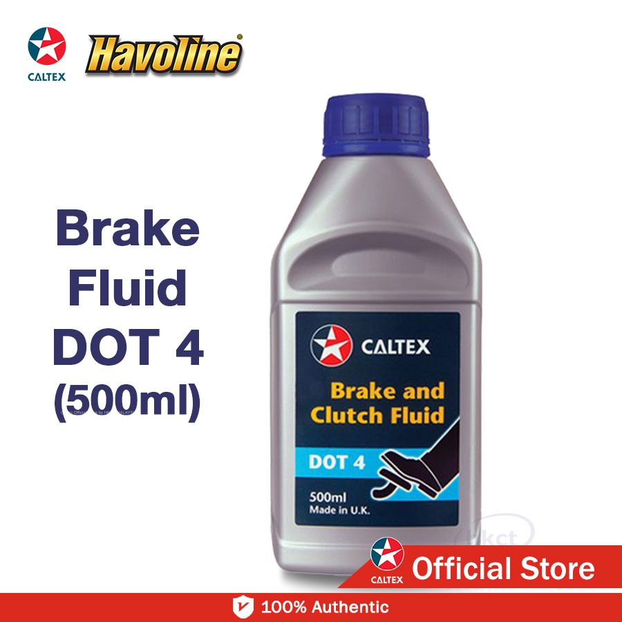 Dầu thắng, dầu phanh caltex dot 4 - caltex brake and clutch fluid dot 4 500ml - made in uk