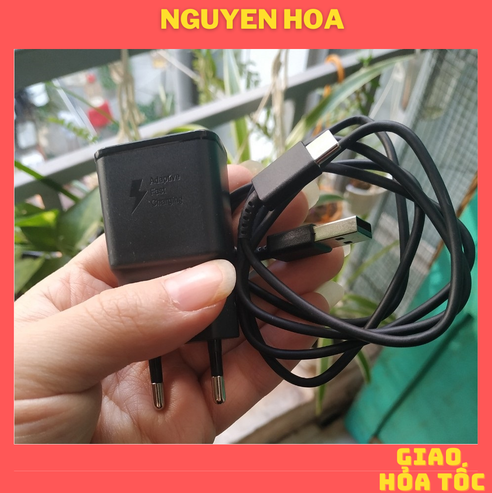Bộ Củ Cáp Sạc Nhanh Samsung Galaxy A20/A30/A50/A70/A80 S8 / S9 / S8 Plus S9 Plus - Củ sạc nhanh 2A và cáp sạc nhanh USB Type C
