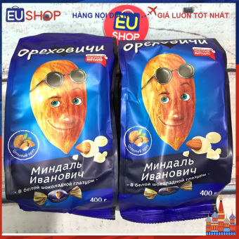 Kẹo socola hạnh nhân Ivan Nga - Gói 400G