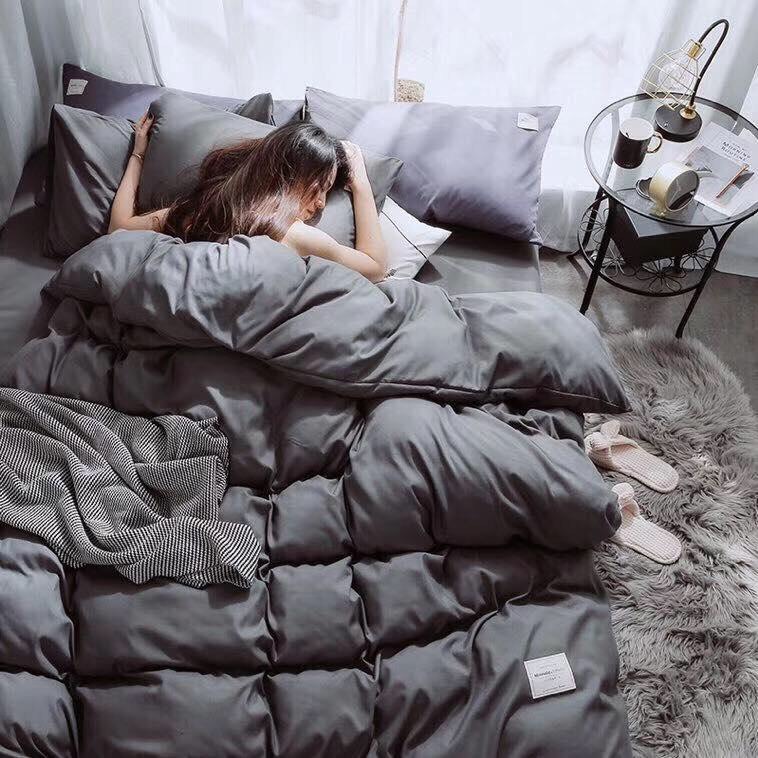 Chăn ga gối đệm trọn bộ drap giường cotton hàn quốc đẹp lung linh
