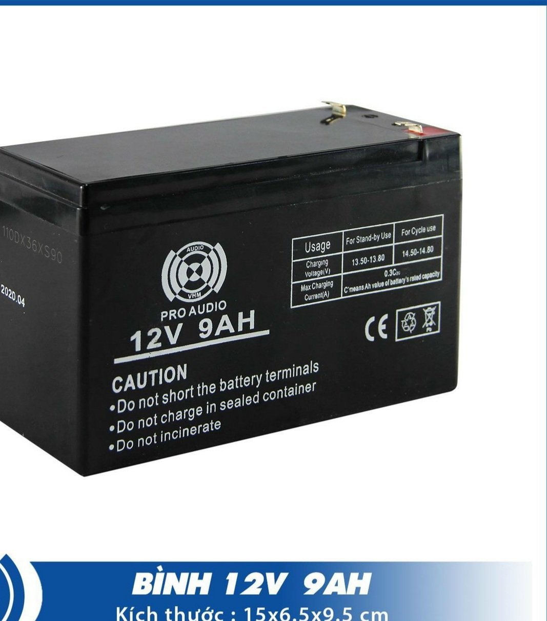 Bình Ráp Loa Kéo 12V - 9A