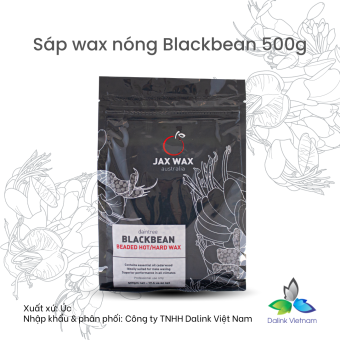 Sáp wax lông nóng Jax Wax Blackbean dạng hạt 500g bám lông siêu tốt