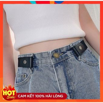 Thắt lưng/ dây lưng dây NỊT THUN móc quần tụt bóp eo co giãn điều chỉnh kích cỡ cúc bấm 2 bên vải thun 221DL008