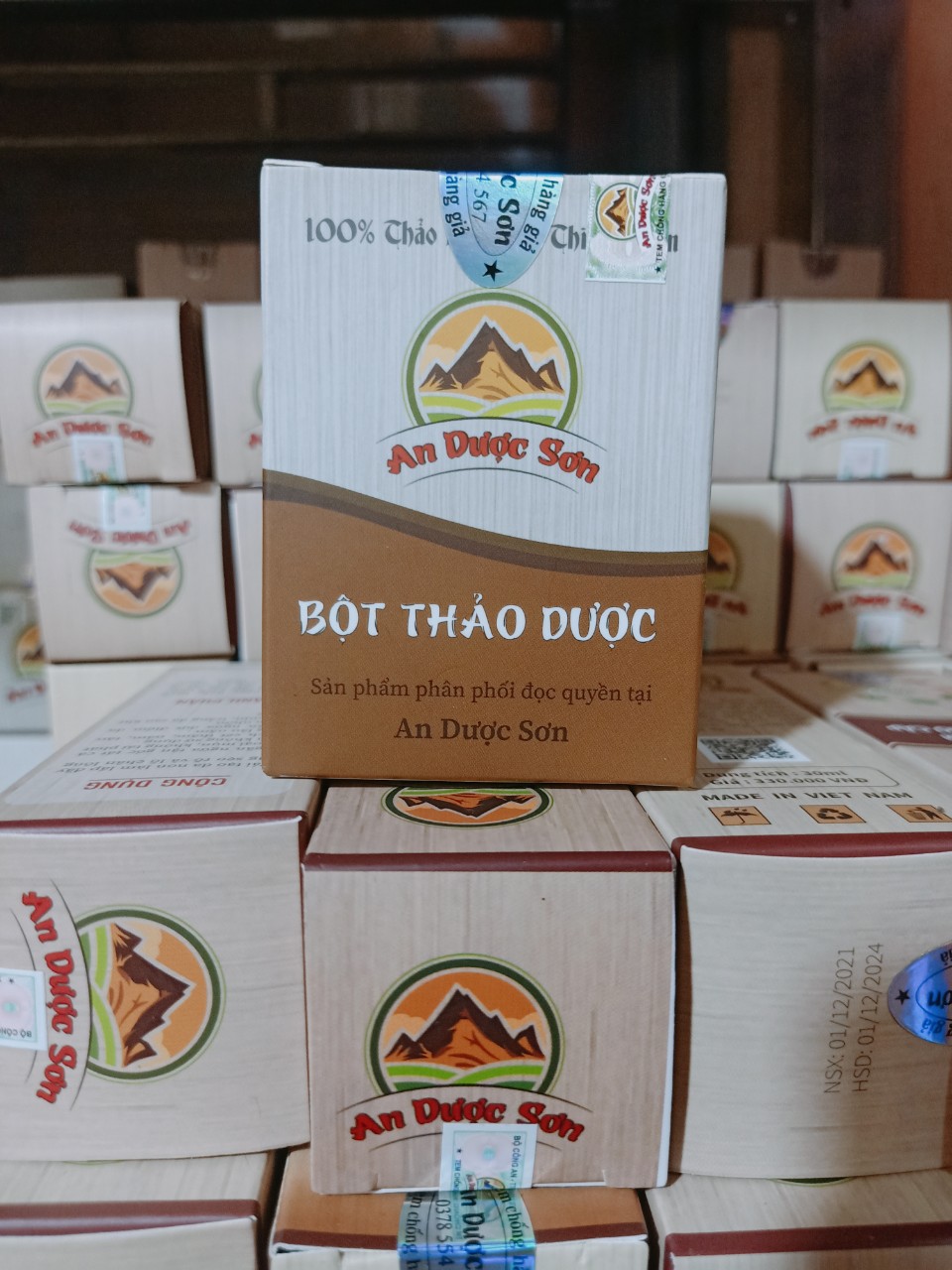 Bột thảo dược An Dược Sơn 100gr - Bột rửa mặt sạch nhờn mụn