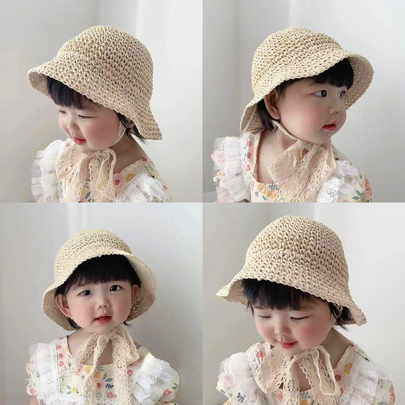 Mũ cói,nón cói bé trai bé gái phong cách hàn quốc cho bé từ 1 đến 5 tuổi