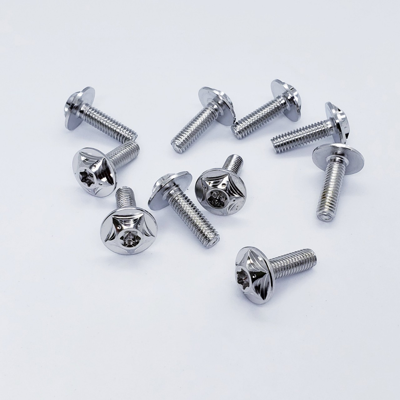 COMBO10 ốc salaya 6li2 đầu dù gắn ốp pô dàn áo dè sau xe máy moto