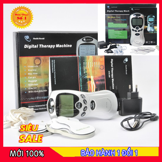 Máy Massage trị liệu 4 miếng dán MK-92 -Máy hỗ trợ đấm bóp ,trị liệu châm cứu, massage - Bảo hành 12 tháng