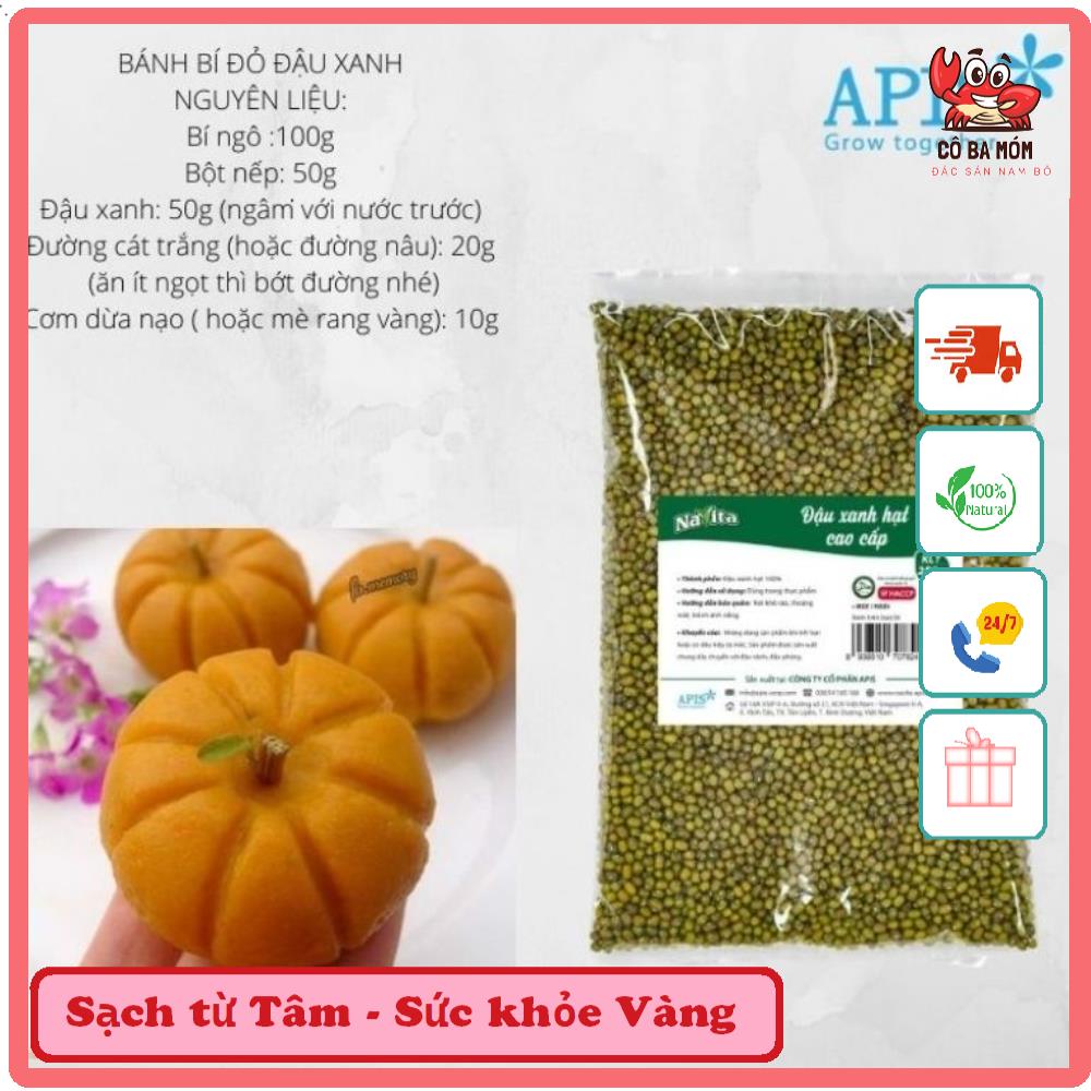 1 GÓI ĐẬU XANH HẠT CAO CẤP NAVITA 250G CUNG CẤP NHIỀU PROTEIN CÔ BA MÓM - ĐẶC SẢN NAM BỘ