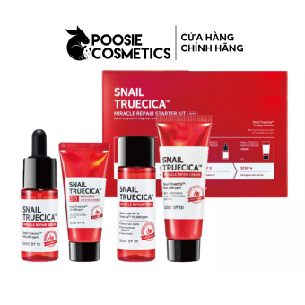 Bộ Kit Phục Hồi Da Mờ Thâm Sẹo Some By Mi Ốc Sên Snail Truecica Miracle Repair Starter Kit-Edition 4 Món