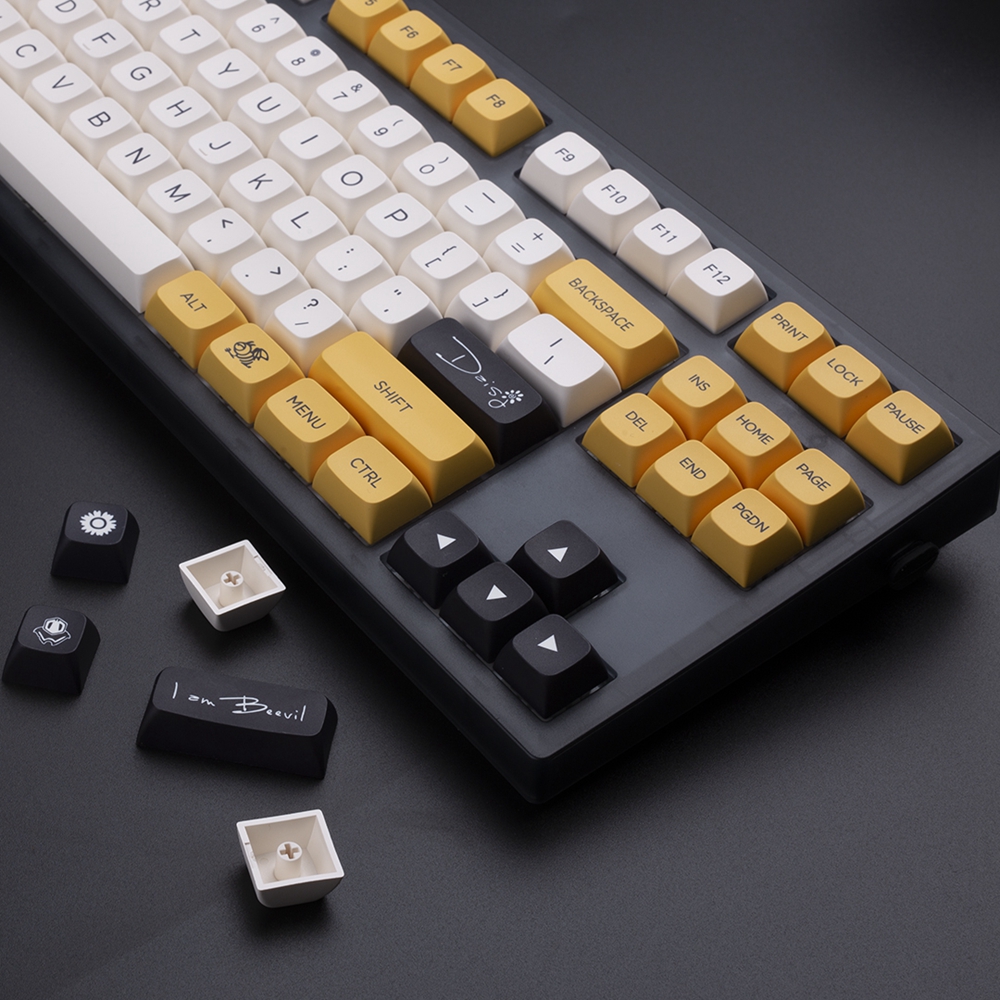 Angel demon bee keycap 145 phím xda hồ sơ thăng hoa keycaps với 2u 1.75u ca cho công tắc cherry mx bàn phím cơ keychron/rk61/gk61/anne pro 2