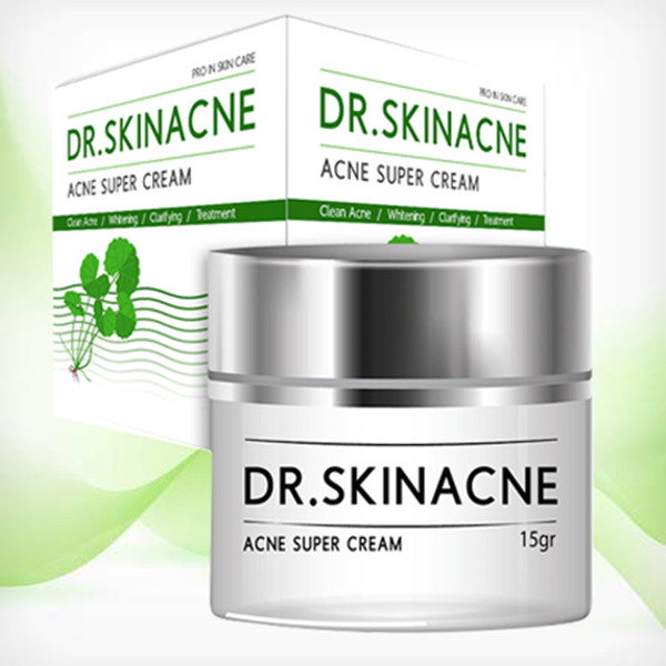 Kem giảm mụn ngừa thâm dr.skinacne 15G mẫu mới / kem mụn dr skin acne giúp giảm mụn mờ thâm hiệu quả