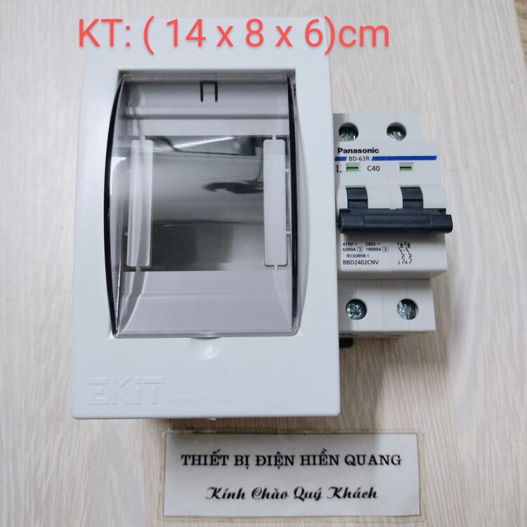 Vỏ tủ điện âm tường 1-3 MCB EKIT