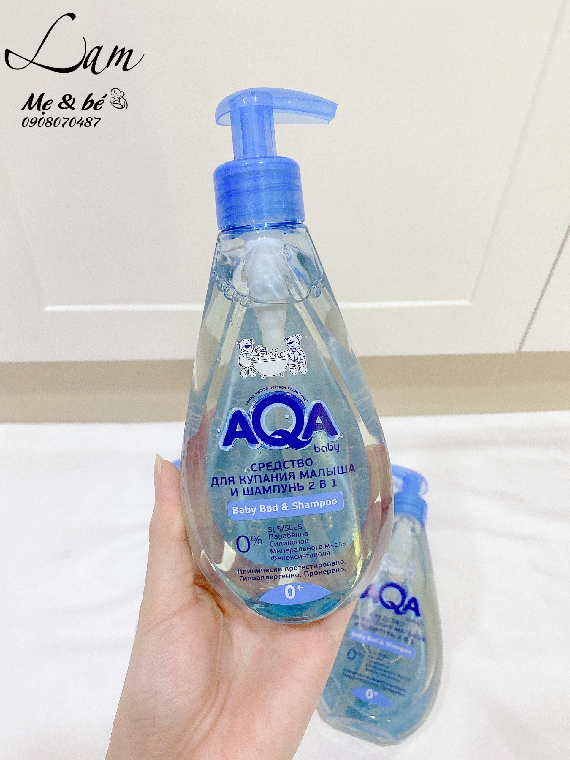 Sữa tắm gội aqa cho bé