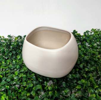 Chậu sứ méo Asa (màu ngẫu nhiên)