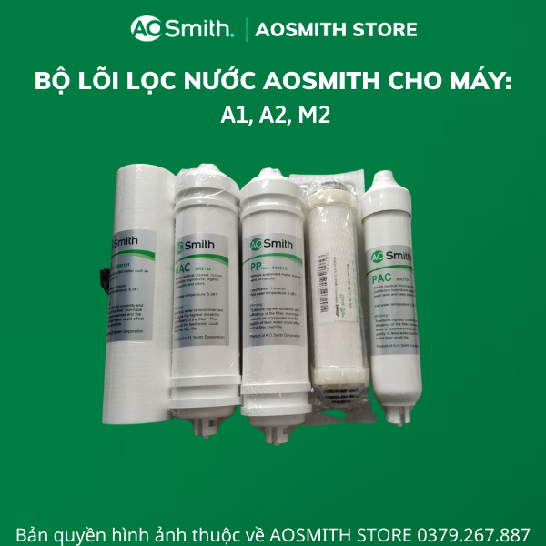 Lõi lọc nước Aosmith dùng cho máy A1, A2, M2