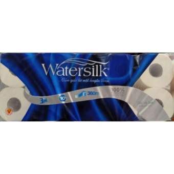 GIẤY VỆ SINH WATERSILK CÓ LÕI 10 CUỘN X 3 LỚP