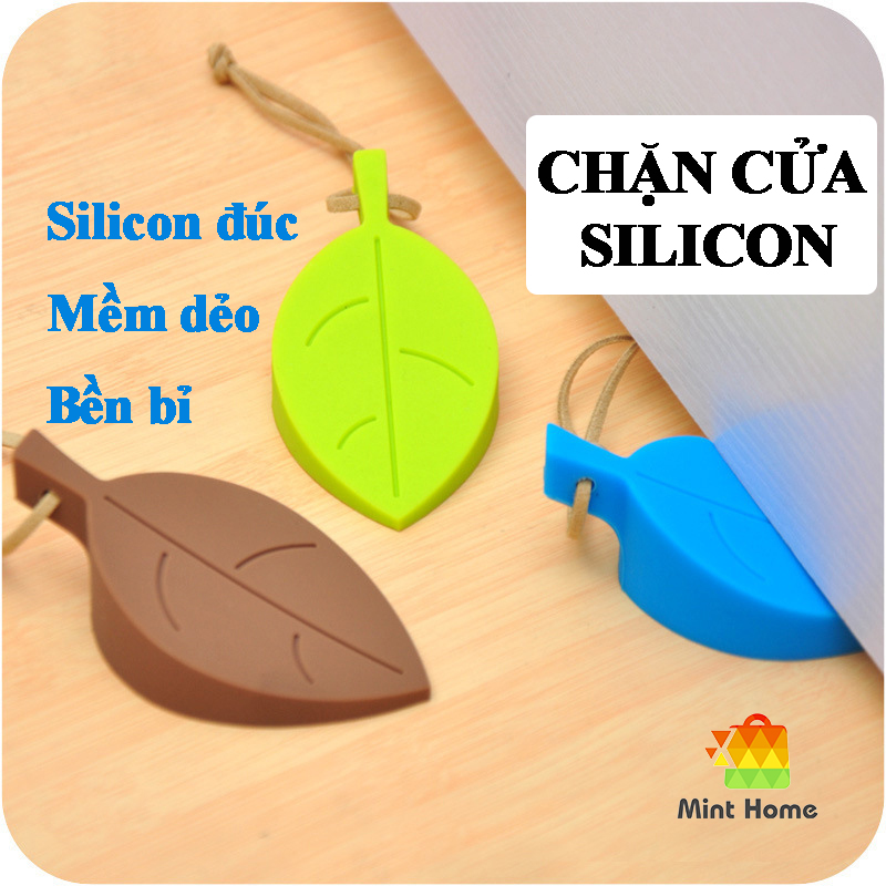 Thanh, miếng chặn khe cửa chống va đập silicon hình chiếc lá thông minh an toàn cho bé