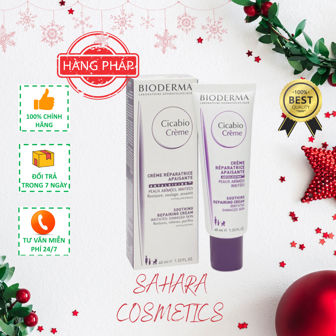 Kem Hỗ Trợ Phục Hồi Da Bioderma Cicabio Cream 40ml