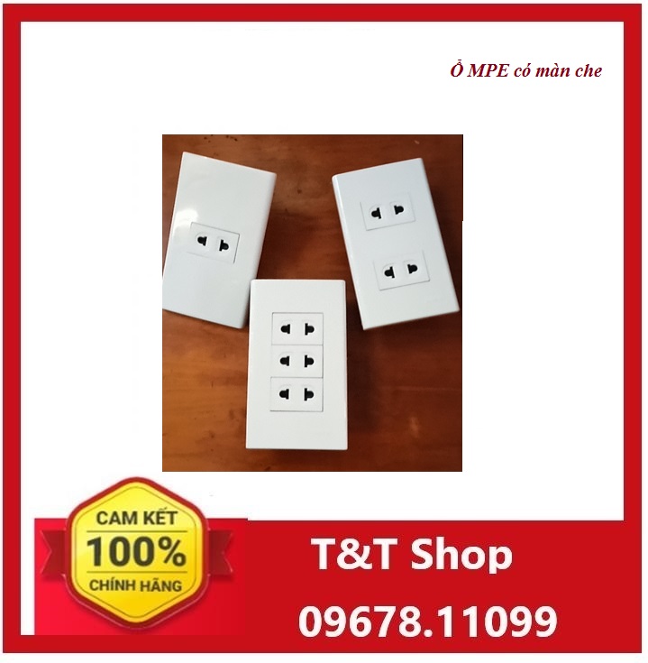 Mặt ổ cắm âm tường mpe