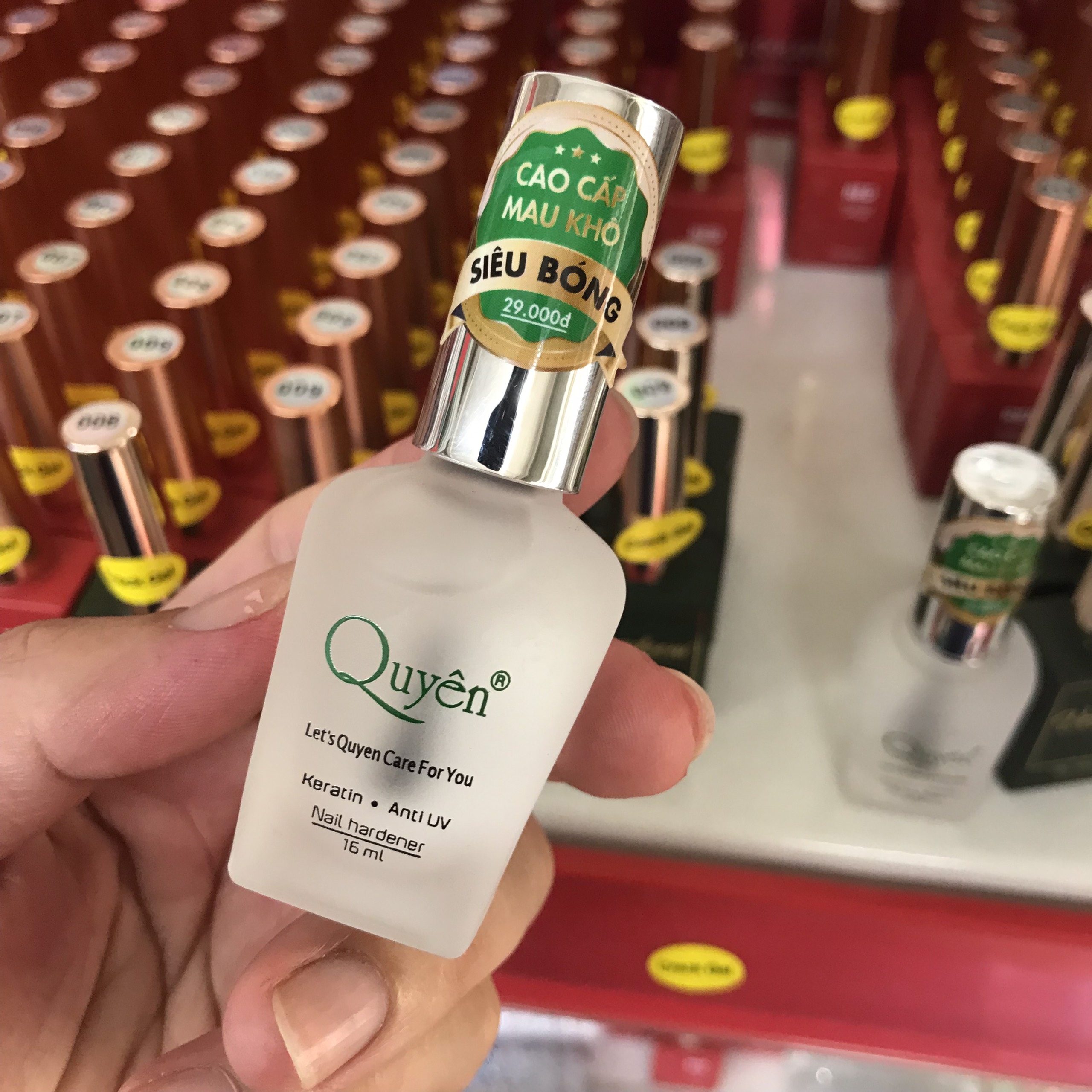 [CHÍNH HÃNG] Sơn Bóng Cao Cấp Siêu Nhanh Khô Quyên  - Chai 16ml