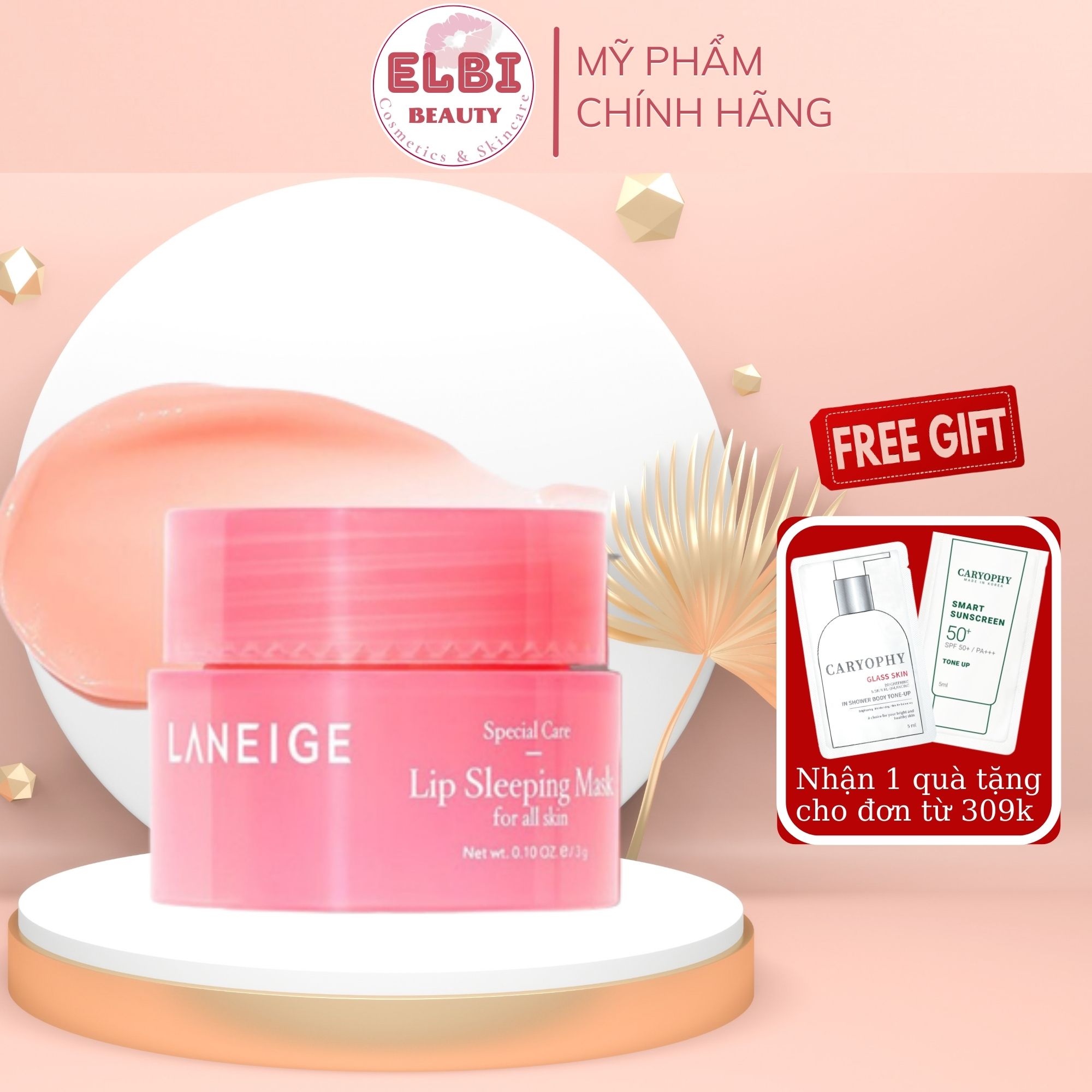 Mặt Nạ Ngủ Môi Laneige Lip Sleeping Mask Berry 3g, Son Dưỡng Môi Mềm Mịn, Giảm Thâm, Giảm Khô Môi, Làm Hồng Môi