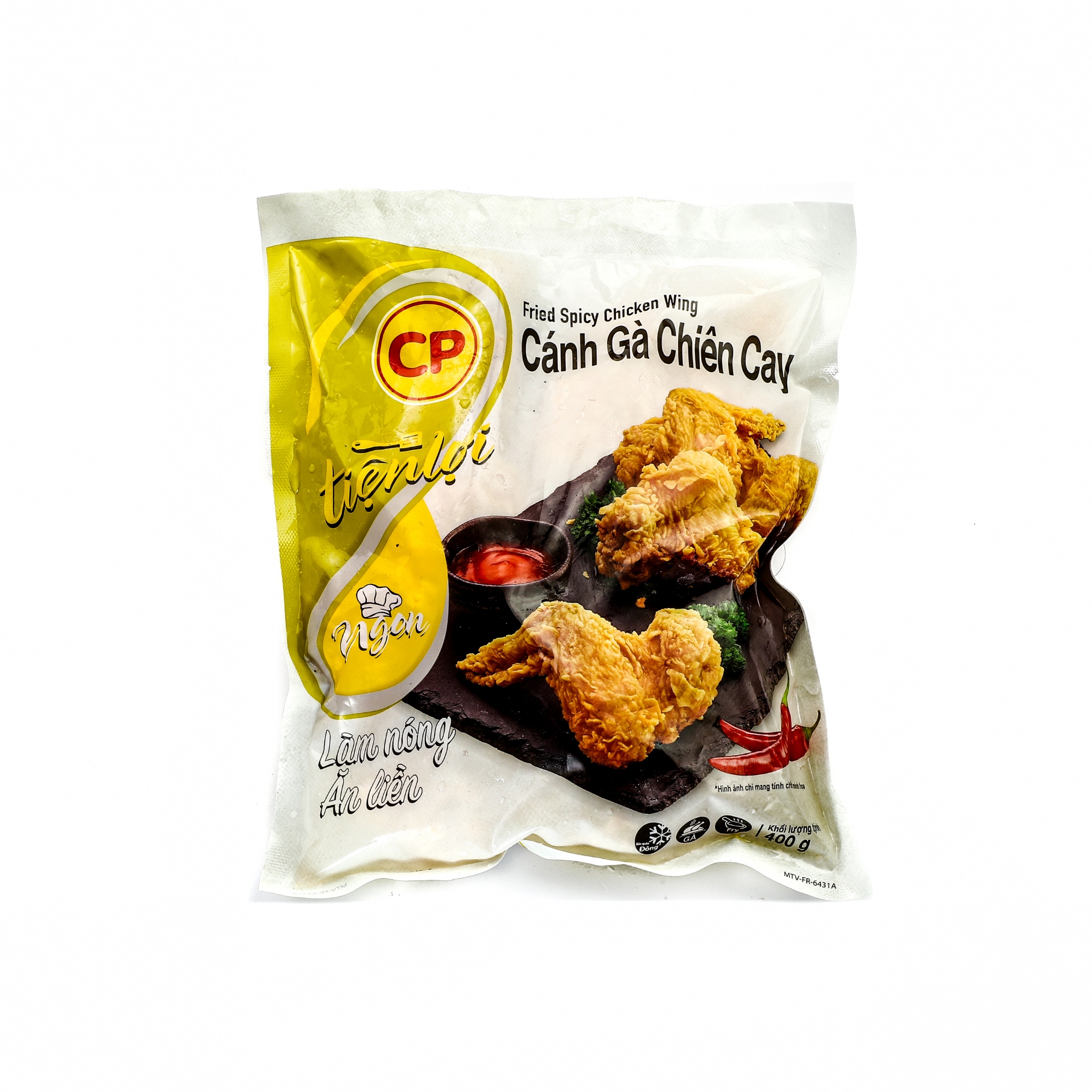 Cánh gà cp chiên giòn vị cay 400gr