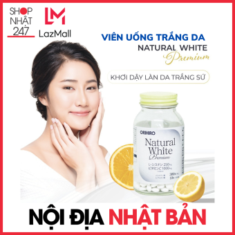 Viên uống trắng da Natural White Premium Orihiro 300 viên