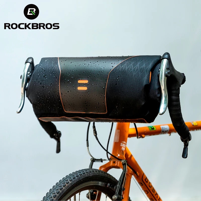 Rockbros túi gắn ống trước xe đạp túi xe đạp chống nước hoàn toàn 3 lớp dung tích lớn 2 l túi đựng xe đạp di động phụ kiện xe đạp