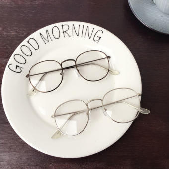 Kính giả cận thời trang nam nữ gọng tròn ngố phong cách Ulzzang chống tia UV thay được tròng cận, kính giả cận tròn ngố cute giá rẻ 064