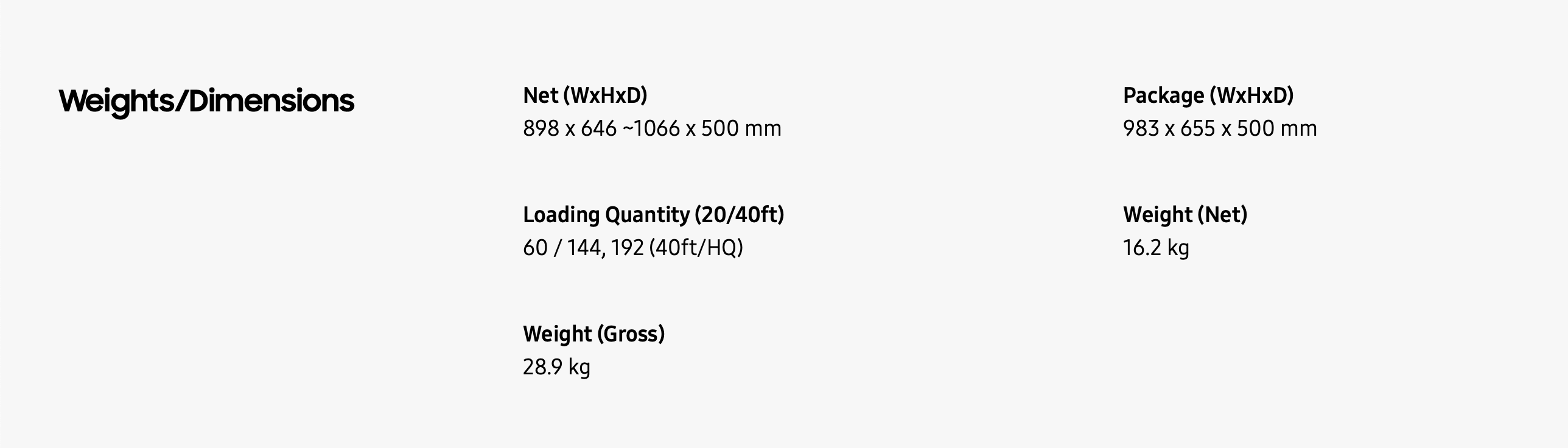 Samsung NK36CB665WWH/SP [90 cm] Cappa da parete su misura