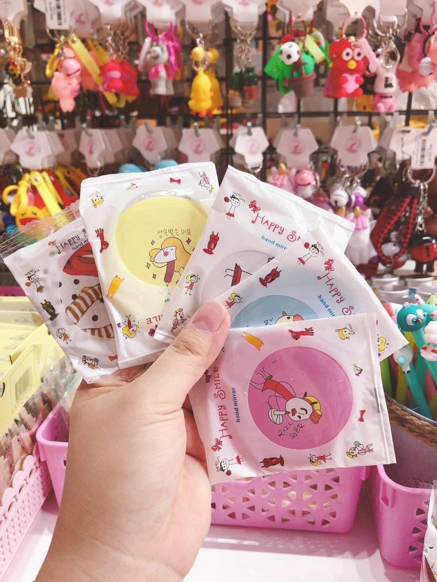 Combo 3 Gương mini nhiều họa tiết giao ngẫu nhiên
