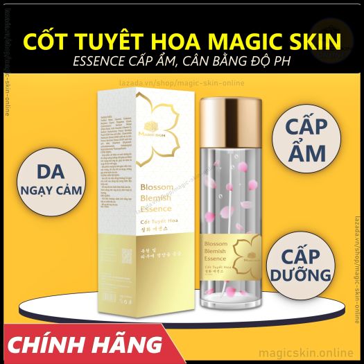 Cốt Tuyết Hoa Magic Skin 👍 Essence cấp ẩm  Blossom Blemish Essence 👍 Chiết xuấ hoa anh đào ✔ CHÍNH HÃNG