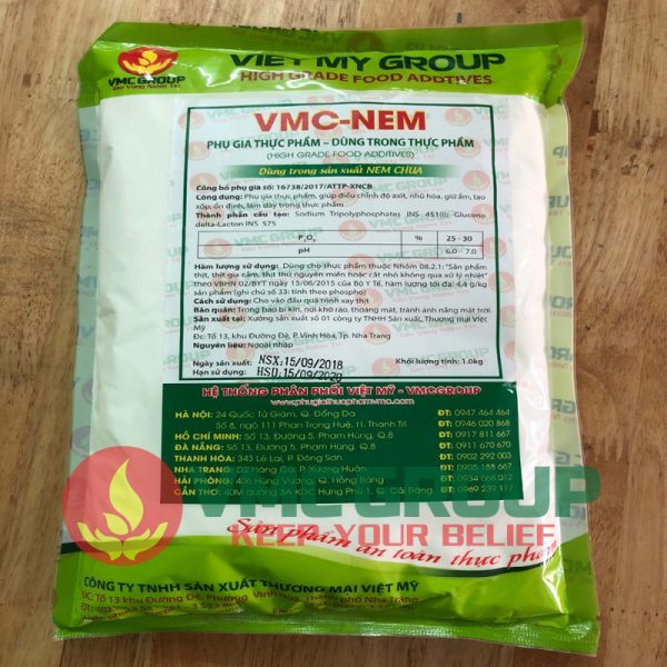 Tạo giòn dai cho nem chua VMC-NEM