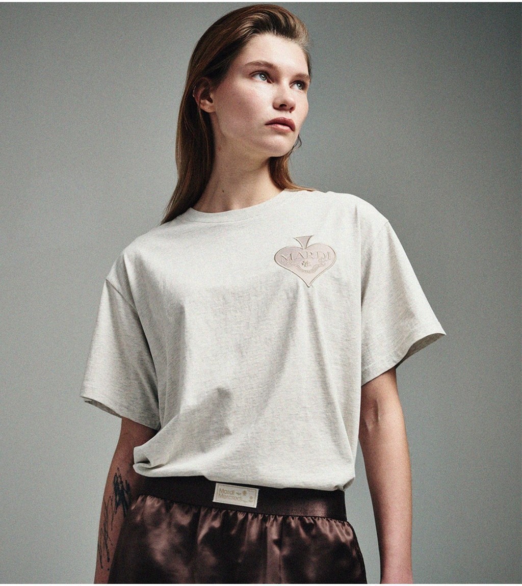 MARDI MERCREDI SATIN SPADE T SHIRT