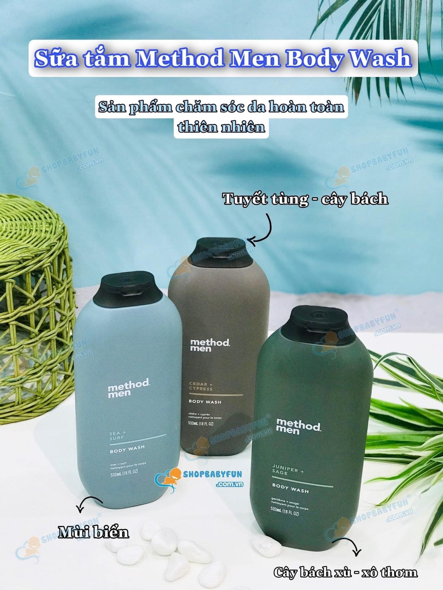 Sữa tắm Method Body Úc dành cho nam giới