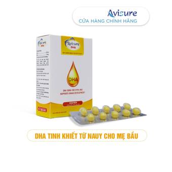 AVISURE DHA - Hộp 40Viên DHA tinh chất từ Nauy cho mẹ bầu, giúp bé phát triển não bộ và thị giác