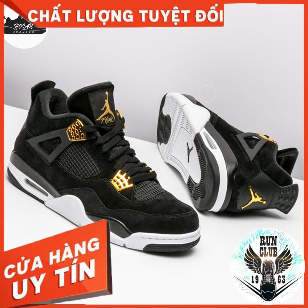 [VIDEO ẢNH THẬT+HỘP BẢO VỆ+FREESHIP] giầy thể thao Air Jordan 4 đen thời trang nam nữ