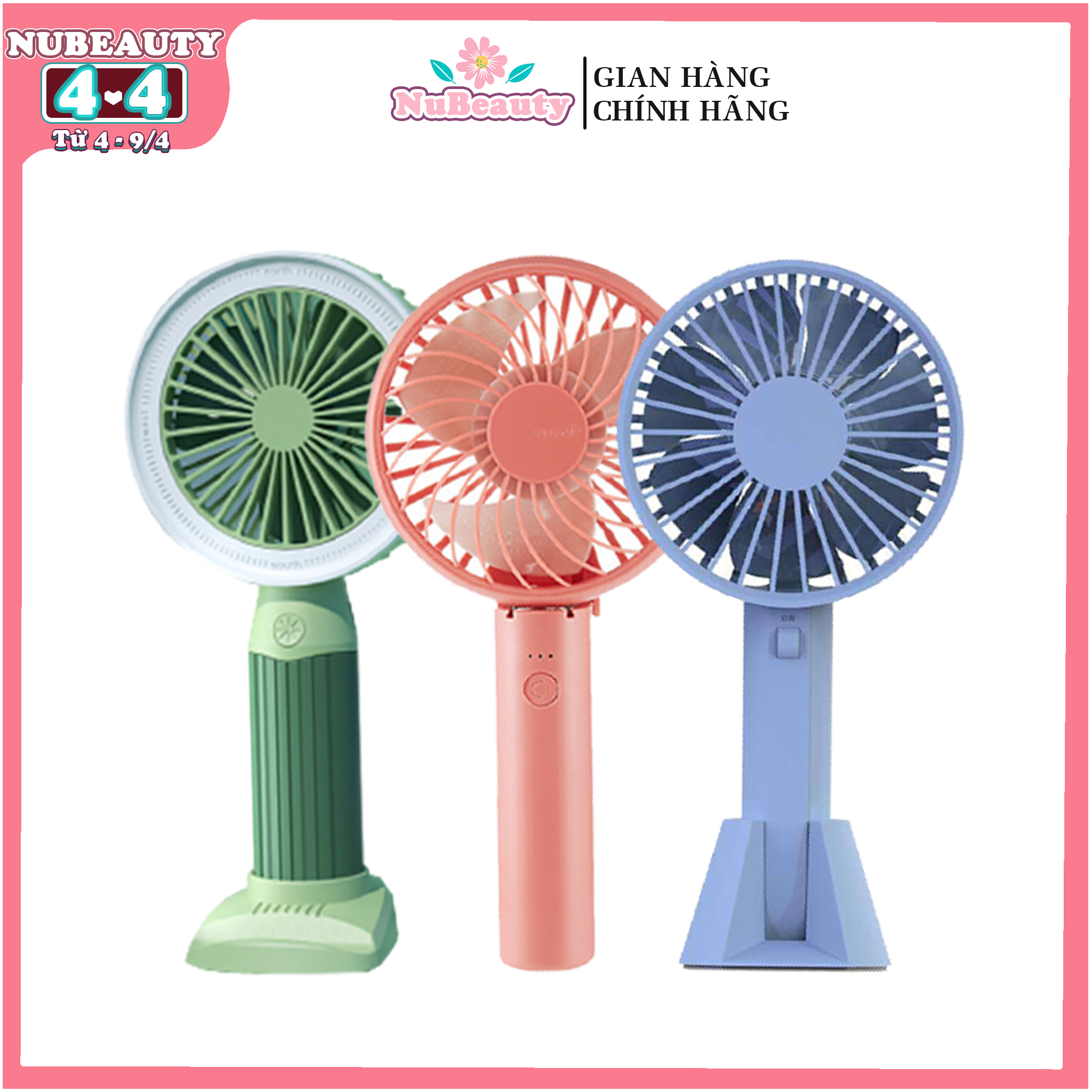 Quạt mini cầm tay đa năng - Quạt Cầm Tay Kiêm Sạc Dự Phòng
