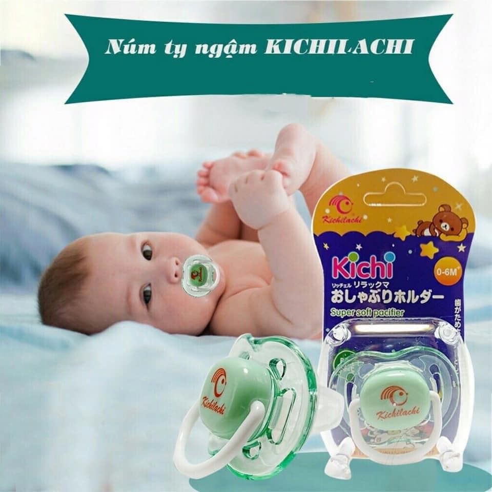 Ti Ngậm, Ti Giả Silicon kichilachi Cho Bé 0-6m loại 1