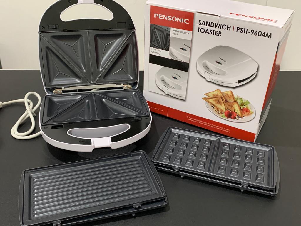 Sandwich Toaster Maker Pemanggang Roti Pensonic Psti 9604m Fungsi 3in1