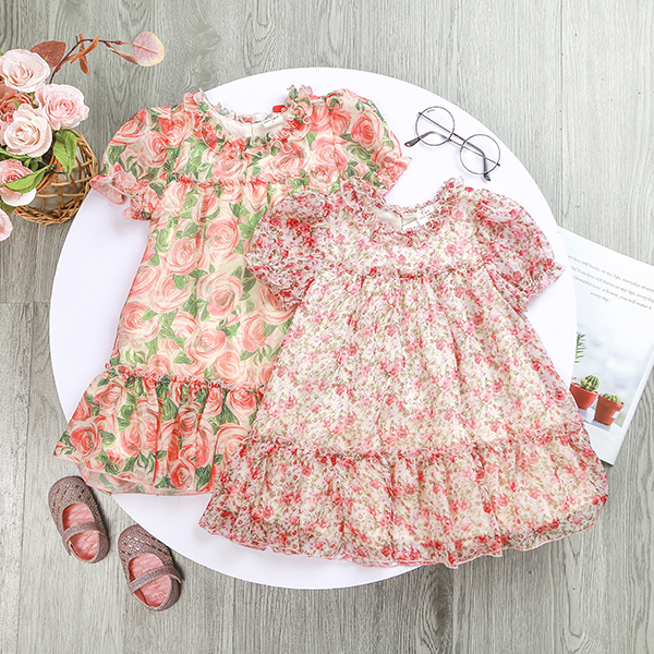 Váy đầm cho bé gái Pika Kids Váy đầm công chúa cho bé từ 12-28 kg (2-7 tuổi )