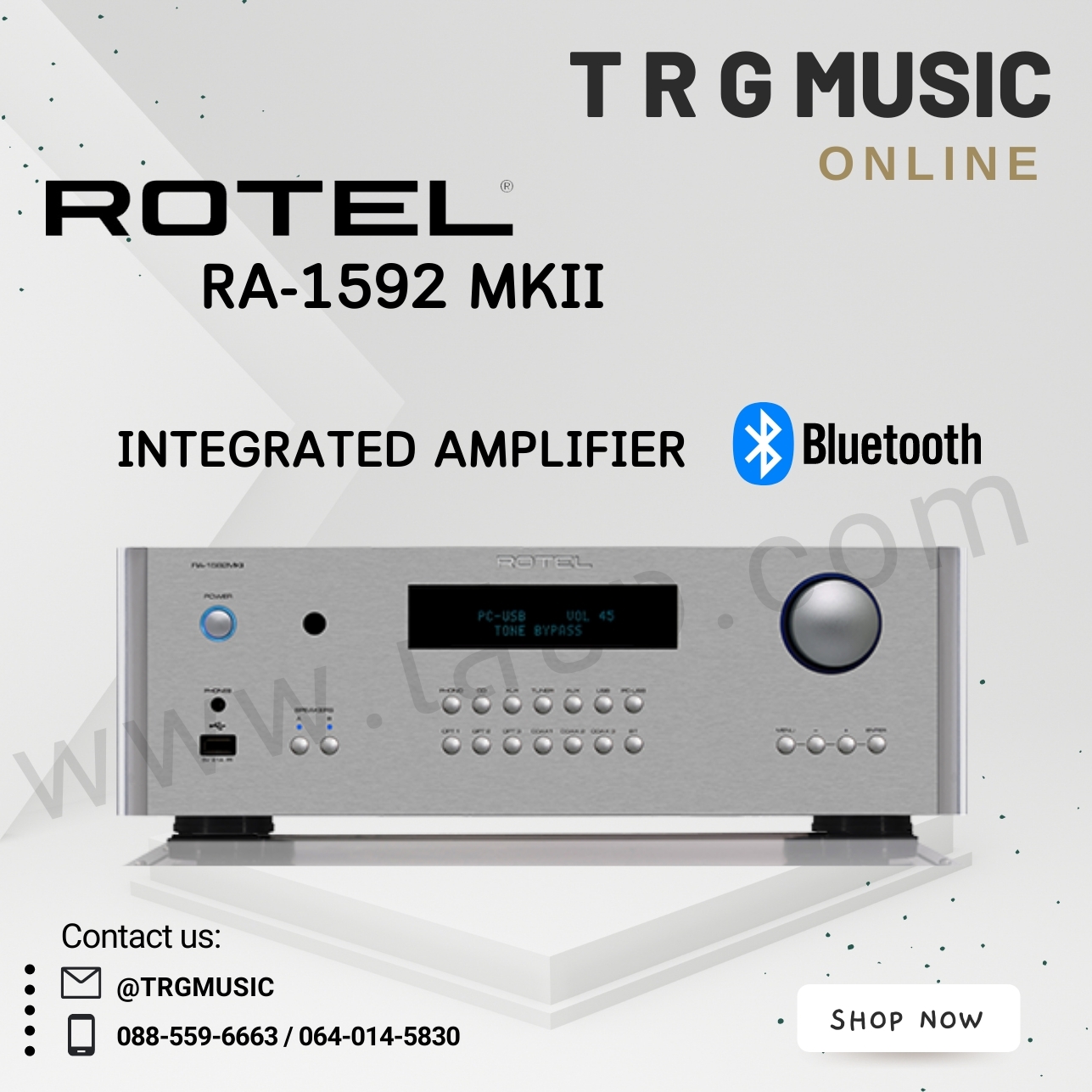 ROTEL RA-1592 MKII INTEGRATED AMPLIFIERS (สินค้าใหม่แกะกล่อง รับประกันศูนย์ไทย) ราคา 117,600 บาท*ส่งฟรี