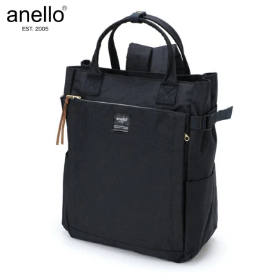 Anello Polyester Canvas 10 Pocket 2 Way Tote Backpack AT-C1225 (2)