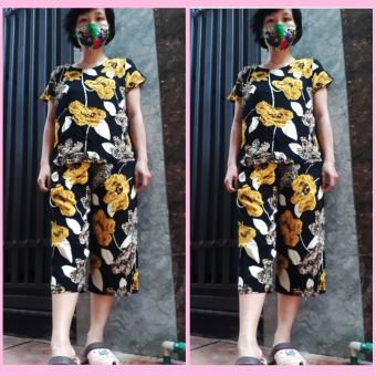 Bộ đồ nữ trung niên -Bộ Lanh Lửng Trung Niên