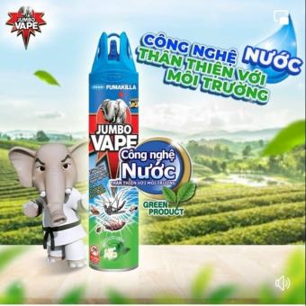 Bình xịt muỗi/côn trùng JUMBO VAPE 600ml